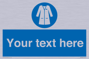 Custom Mandatory: Wear laboratory coat